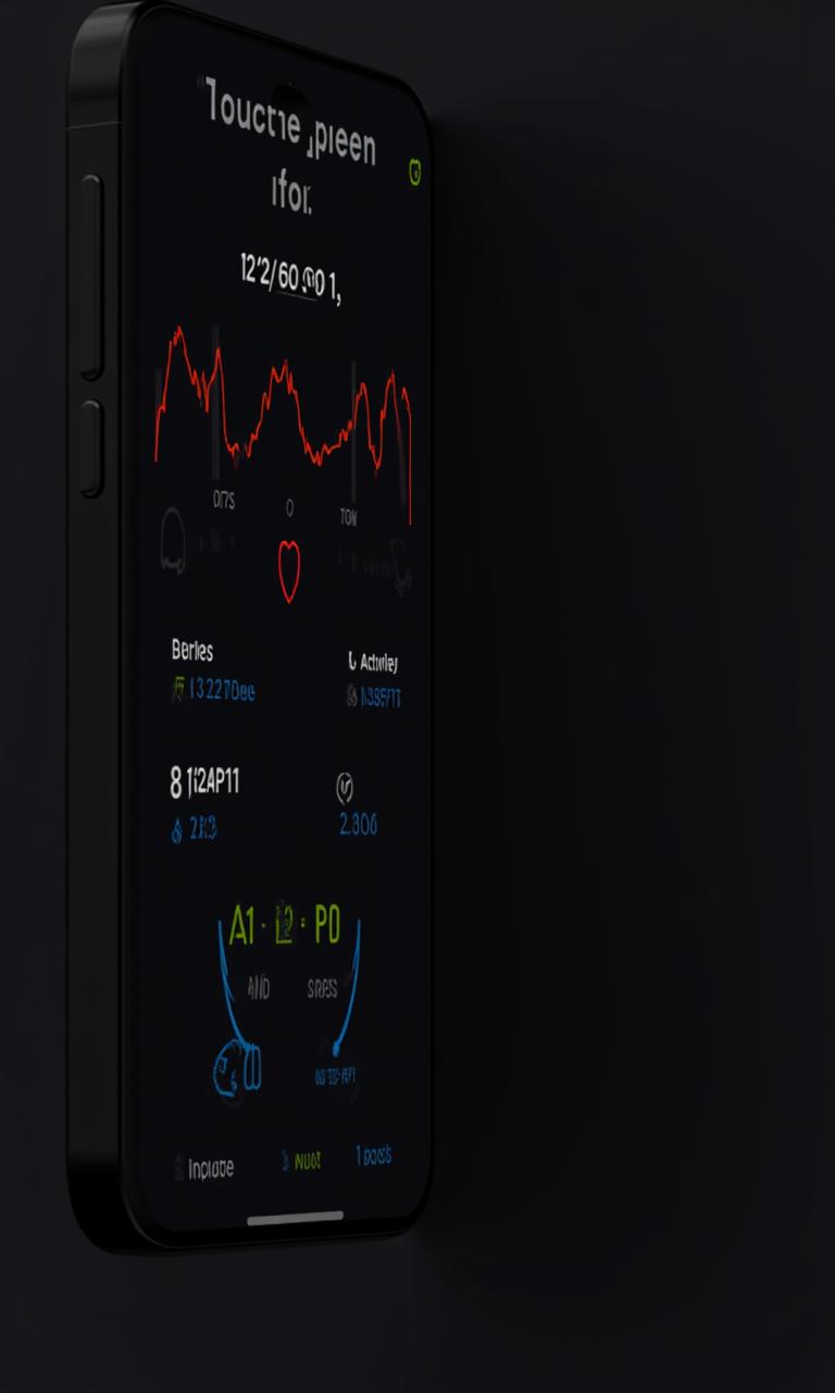 Screenshot des HI-Connect App Dashboards mit Herzfrequenz- und Aktivitätsübersicht.